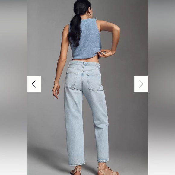 AGOLDE 90's Mid-Rise Loose Straight-Leg Jeans in Segment - Picture 1 of 10